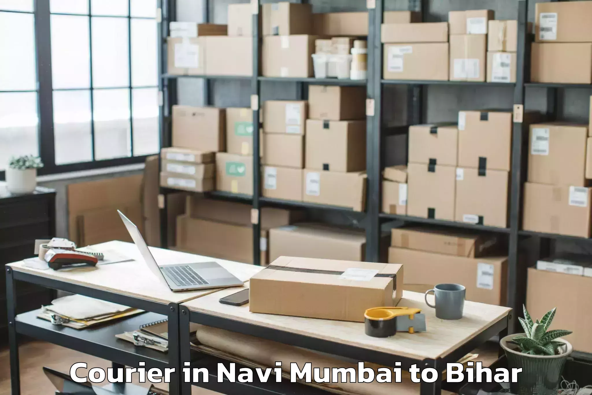 Easy Navi Mumbai to Pipra Courier Booking